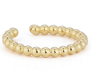 Luminosa Gold Bubble Earring Cuff, 14K | QVC