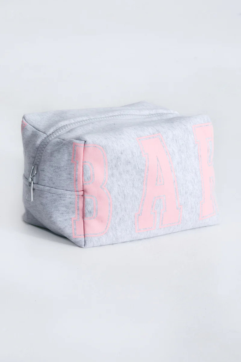 VARSITY POUCH LT HEATHER GREY/PINK | The Bar