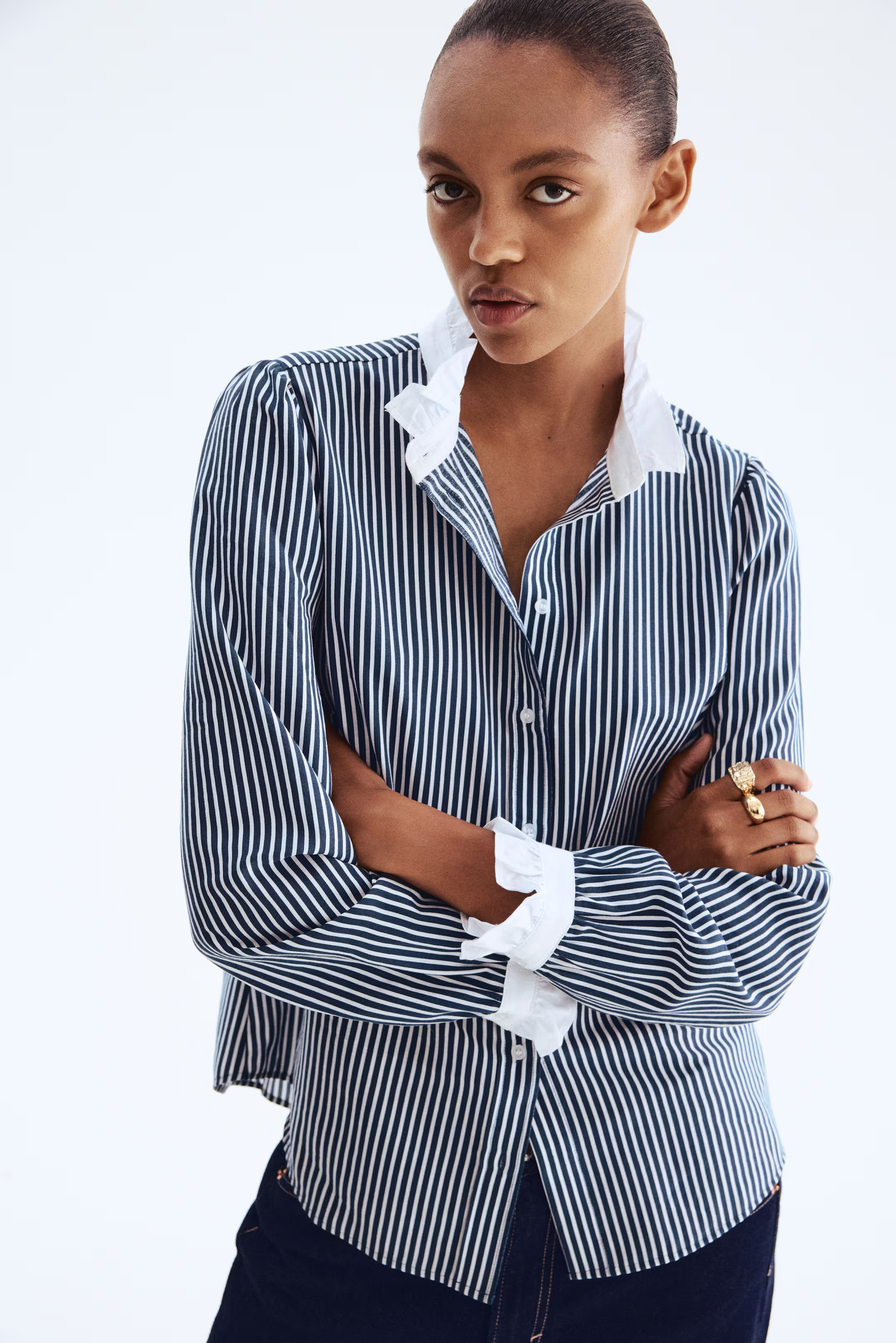 Ruffle-Collar Blouse | H&M (US + CA)