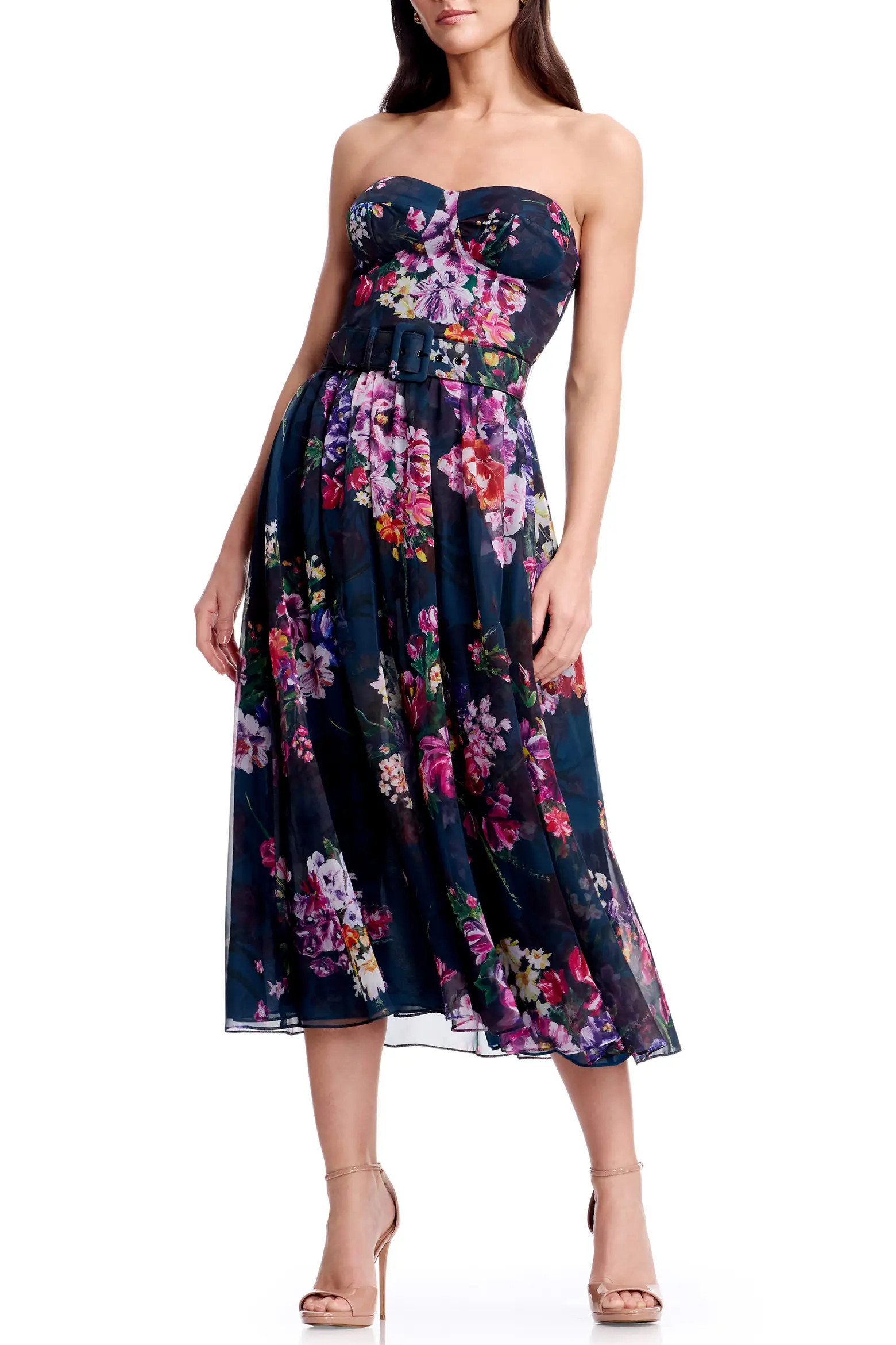 Jenny Floral Strapless Fit & Flare Cocktail Dress (Women) | Nordstrom | Nordstrom