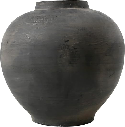 Artissance Earthy Gray Small Pottery Apple-Shaped Pot, 10 Inch Tall | Amazon (US)