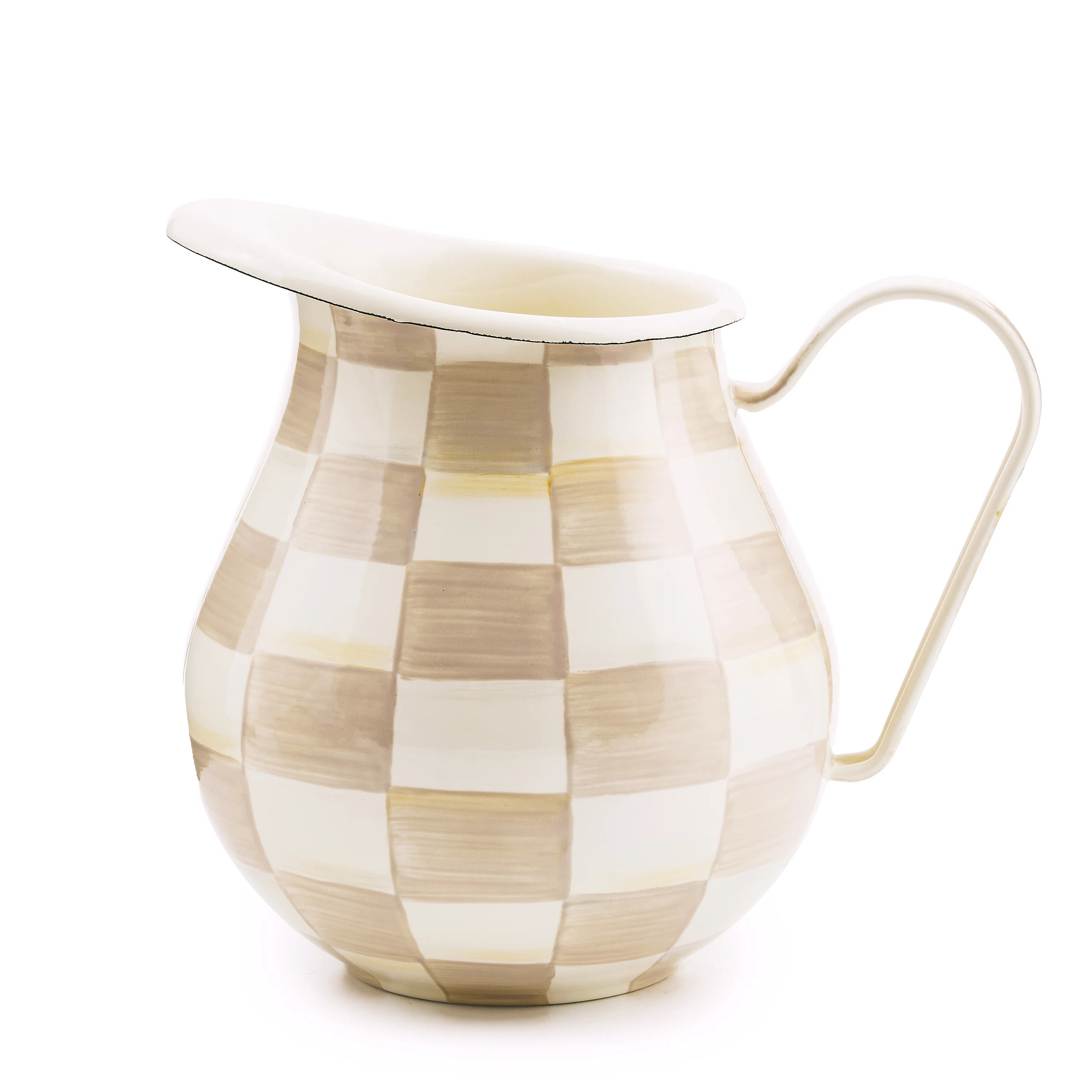 Mocha Check Pitcher | Wayfair North America