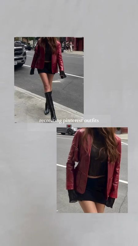 recreating pinterest outfits - red leather jacket cherry red outfit 

original leather jacket from NA-KD


autumn outfit ideas pinterest inspired 

#LTKSeasonal #LTKstyletip #LTKeurope