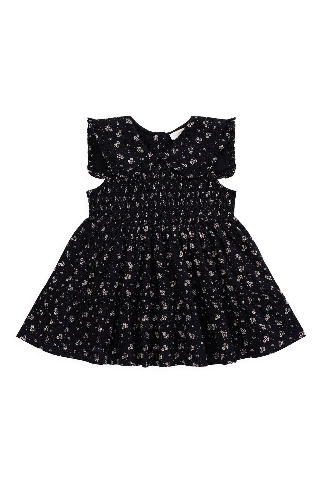 Organic Cotton Christabel Dress - Maisie Navy | Jamie Kay