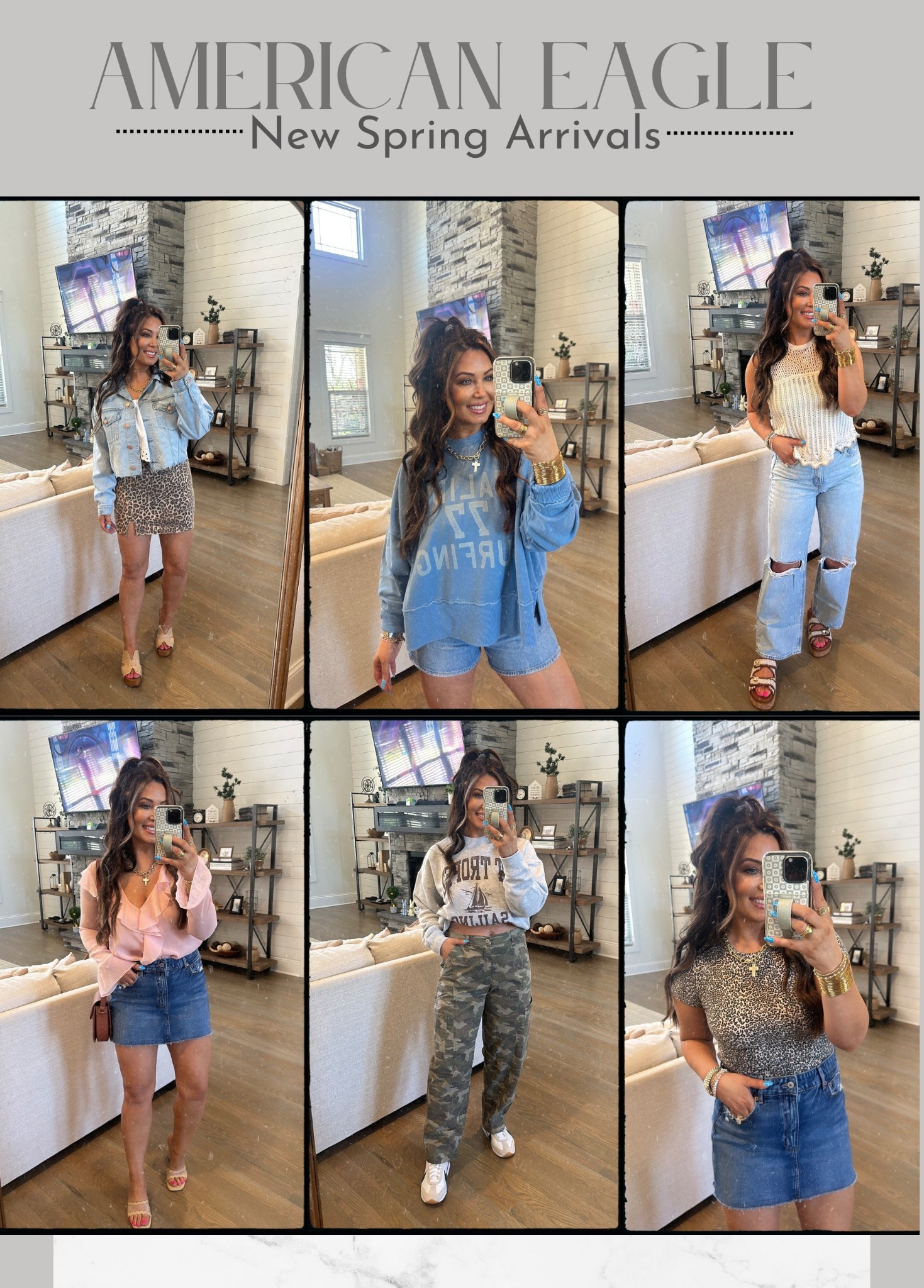 @americaneagle spring new arrivals! The cutest haul & outfits! 

Wearing medium & size 6 

#LTKFindsUnder50 #LTKMidsize #LTKWatchNow
