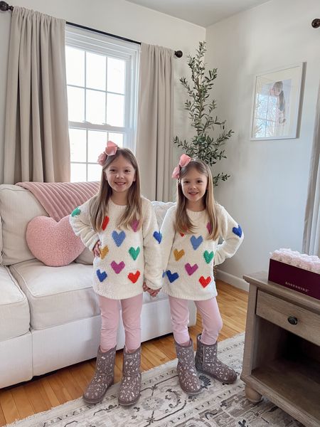 The girlies sporting some cute new boots!💕 They have some adorable boots and slippers that would make a pretty nice Valentine’s Day gift.😉 hint hint if you need ideas! 

#LTKMostLoved #LTKGiftGuide #LTKkids