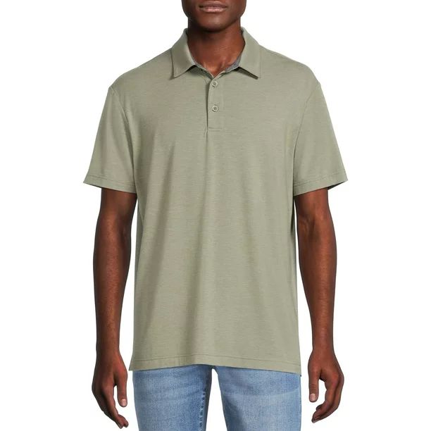 George Men's Textured Jersey Polo Shirt | Walmart (US)