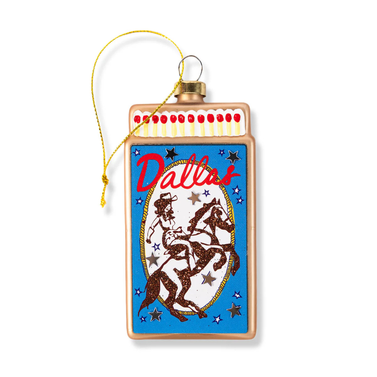 Matchbook Ornament - Dallas | BuddyLove