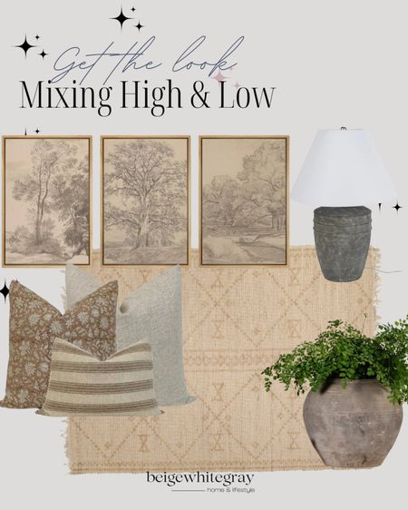 Mixing high and low (affordable & luxe) home decor and furniture to create a unique and eye catching esthetic in your home. Home decor, organic modern.. 

#LTKSeasonal #LTKHome #LTKFindsUnder50