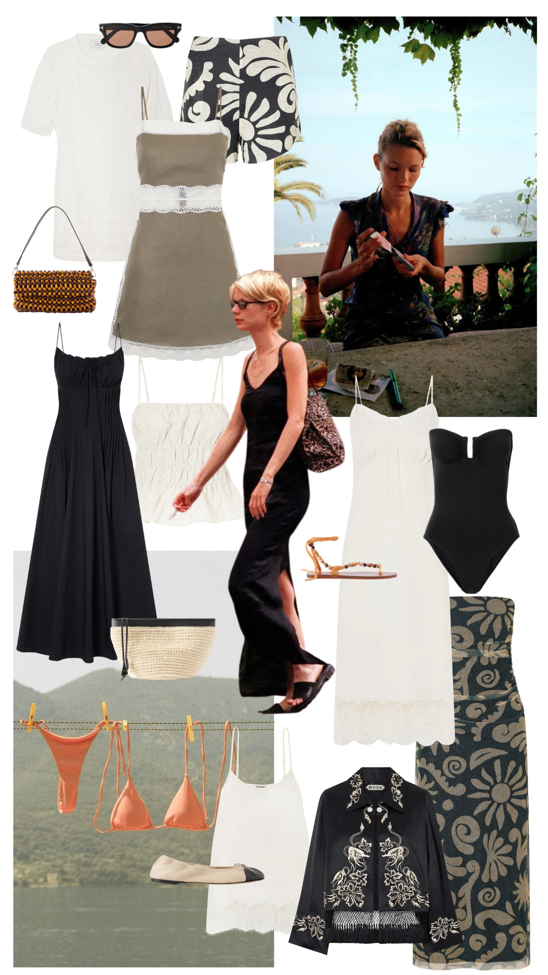 Summer Print Edit 
Lace Dress | Printed Mini Shorts | Midi Dress | Woven Bag | Sandals | Beaded Bag | Black Swimsuit

#LTKuk #LTKsummer #LTKeurope