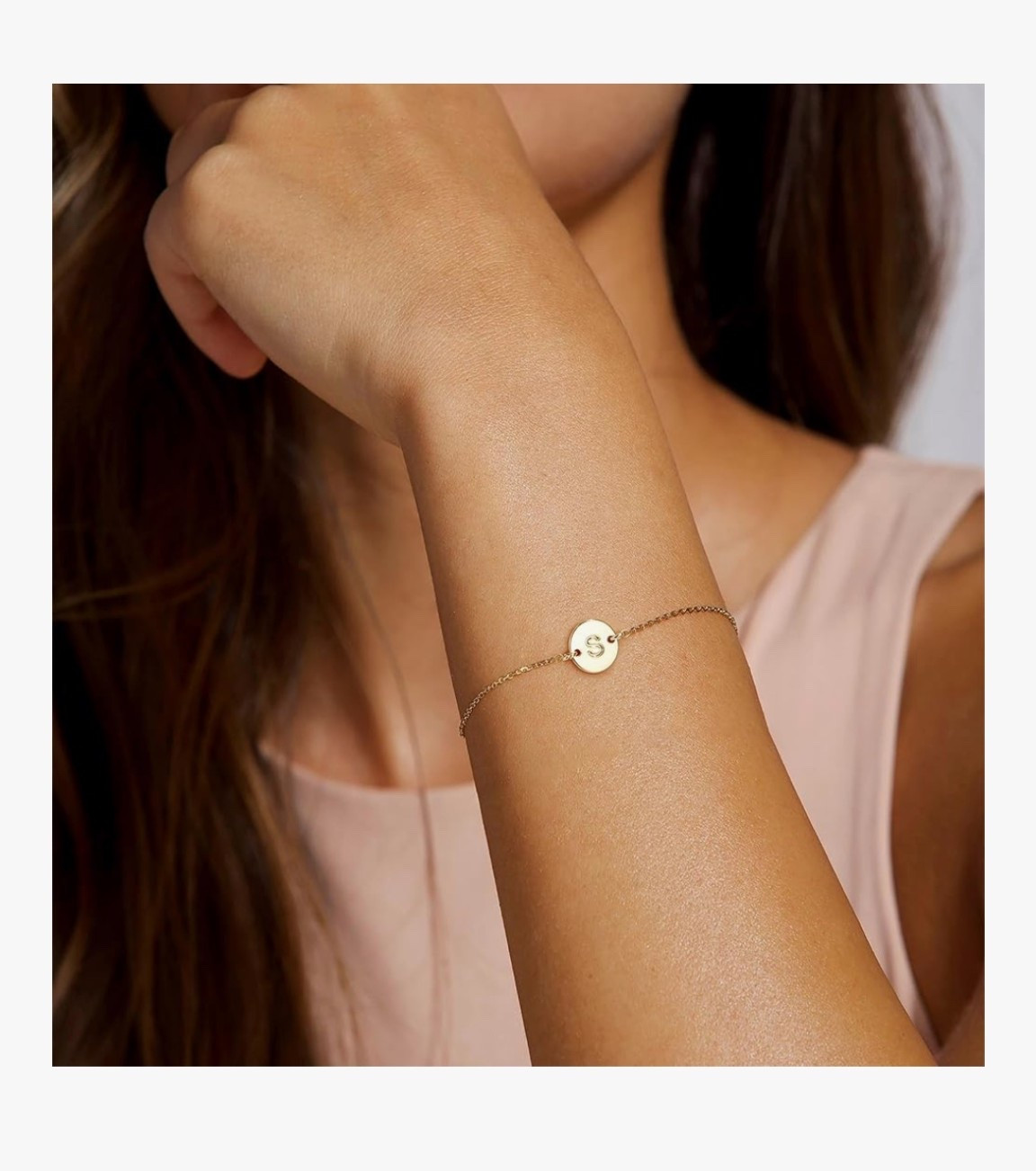 How cute is this little initial bracelet. 

#daintyjewerly #bracelet #gold

#LTKHoliday #LTKGiftGuide