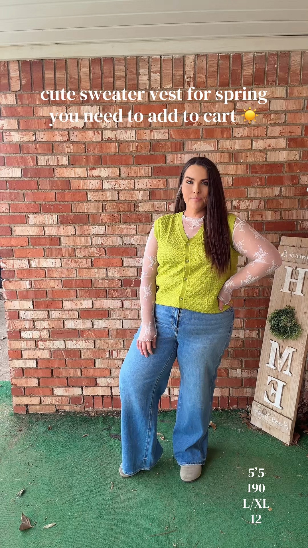 Spring sweater vest ☀️

In an XL 

#LTKSeasonal #LTKootd #LTKMidsize