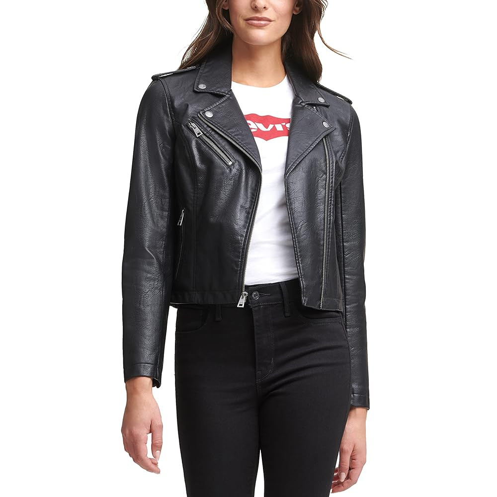 Levi's Women's The Classic Faux Leather Moto Jacket (Regular & Plus Size) | Amazon (US)