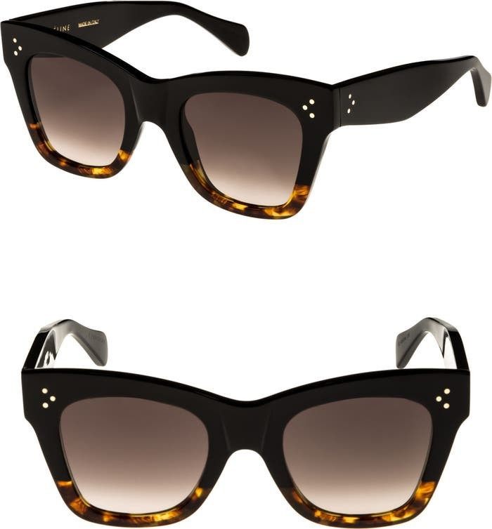 50mm Gradient Butterfly Sunglasses | Nordstrom