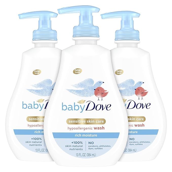 Amazon.com: Baby Dove Baby Wash and Shampoo Baby Bath Products for Baby's Delicate Skin Rich Mois... | Amazon (US)