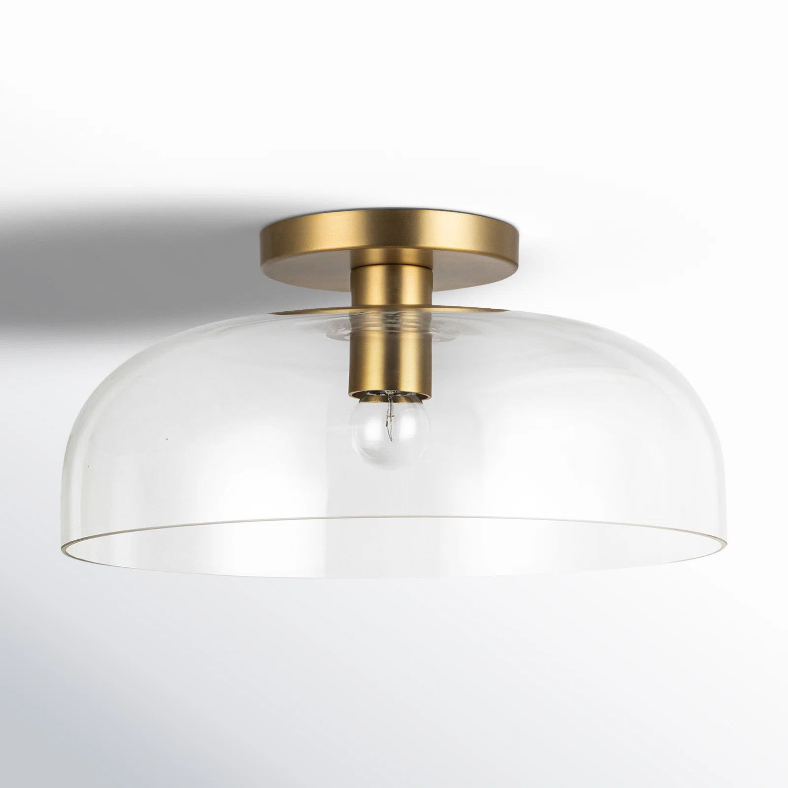 Blakehurst Glass Semi Flush Mount | Wayfair North America