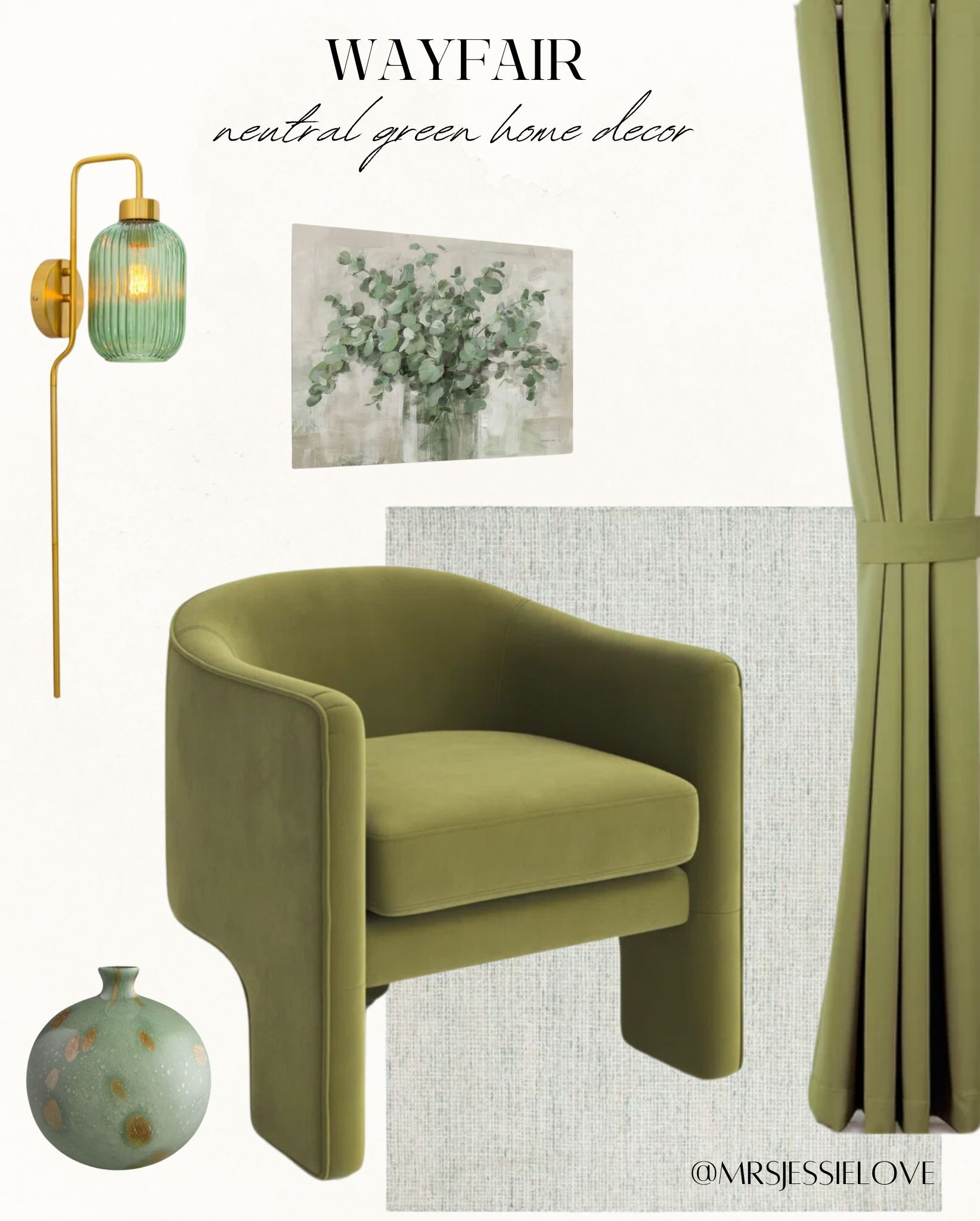 Wayfair neutral green home decor | living room finds | home refresh 

#LTKSeasonal #LTKfamily #LTKhome