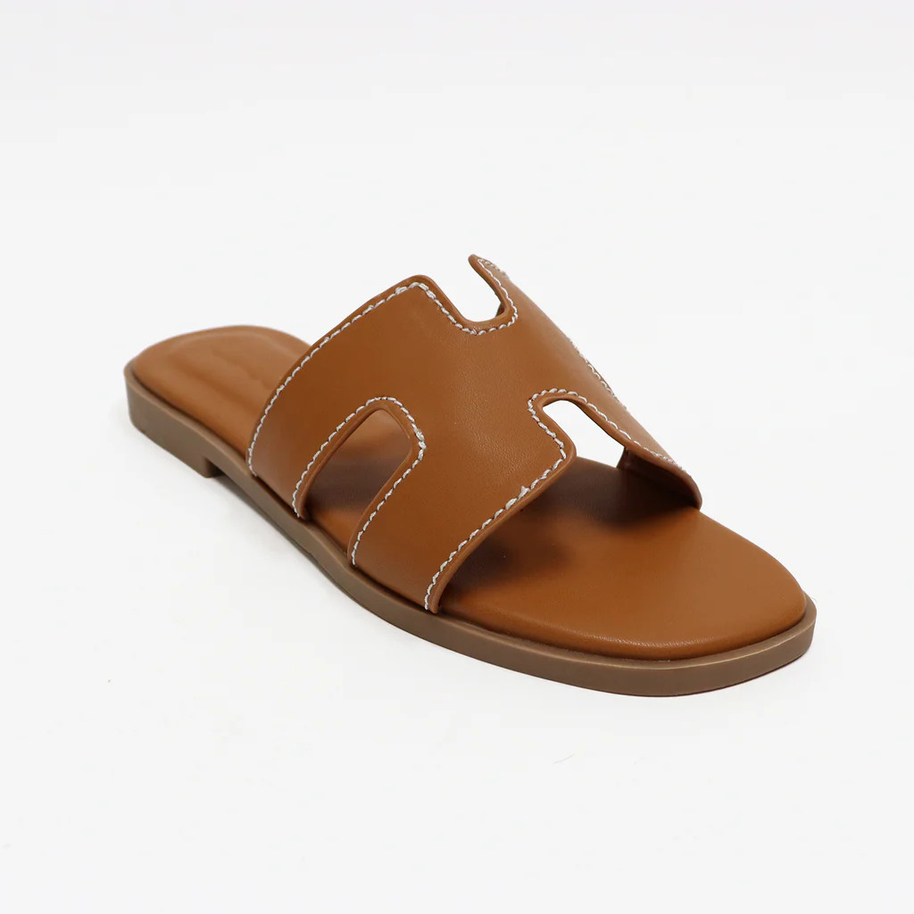 NEW!! France Sandal in Brown | Glitzy Bella