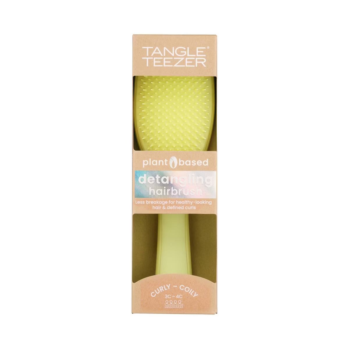 Tangle Teezer Plant Brush Naturally Curly Detangling Hair Brush - Pastel Lemon | Target