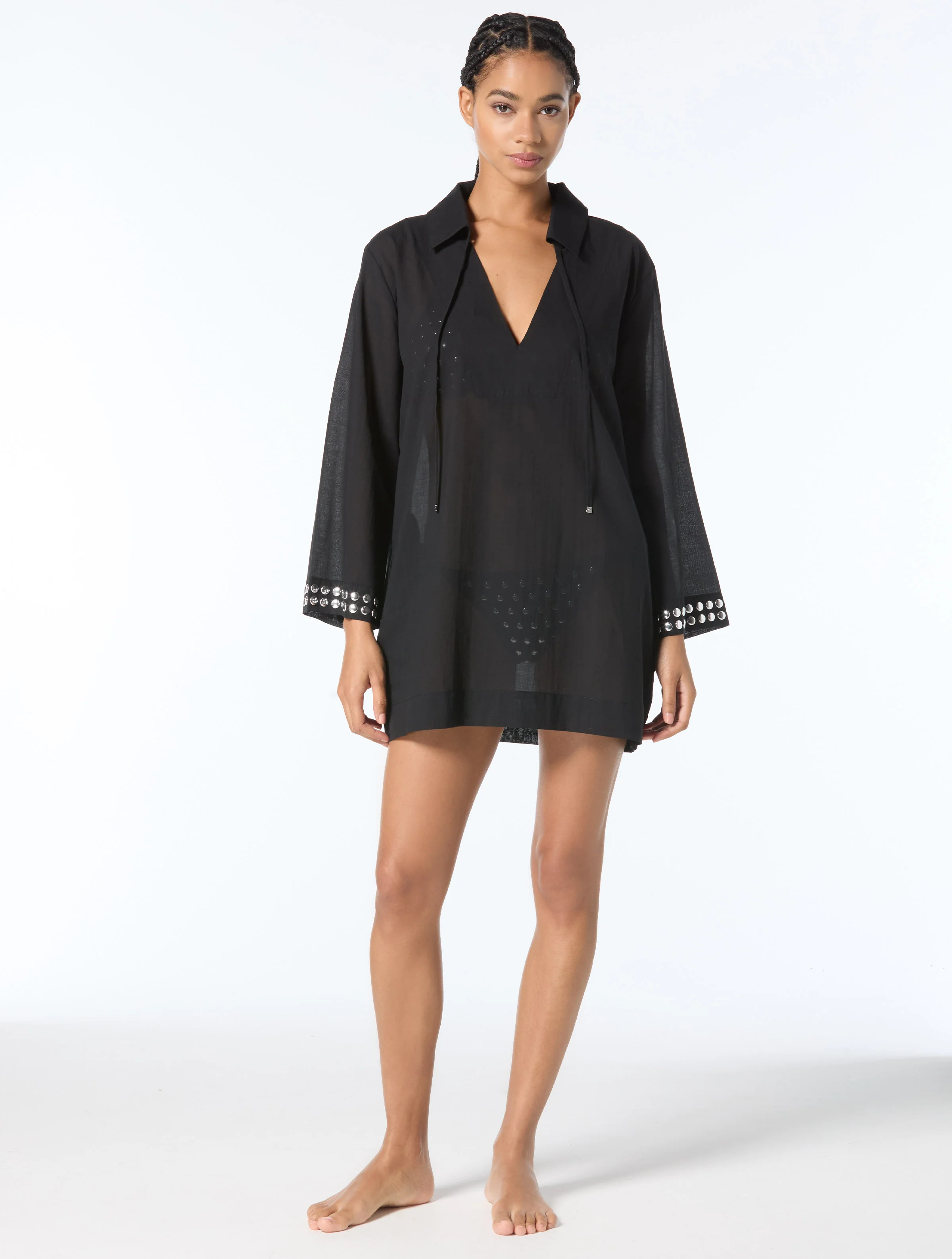 Michael Kors Cover Up Shirt - Oversized Studs | Beach2Ocean