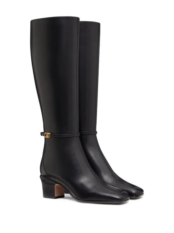 Valentino Garavani Tan-Go 60mm Leather Ankle Boots - Farfetch | Farfetch Global