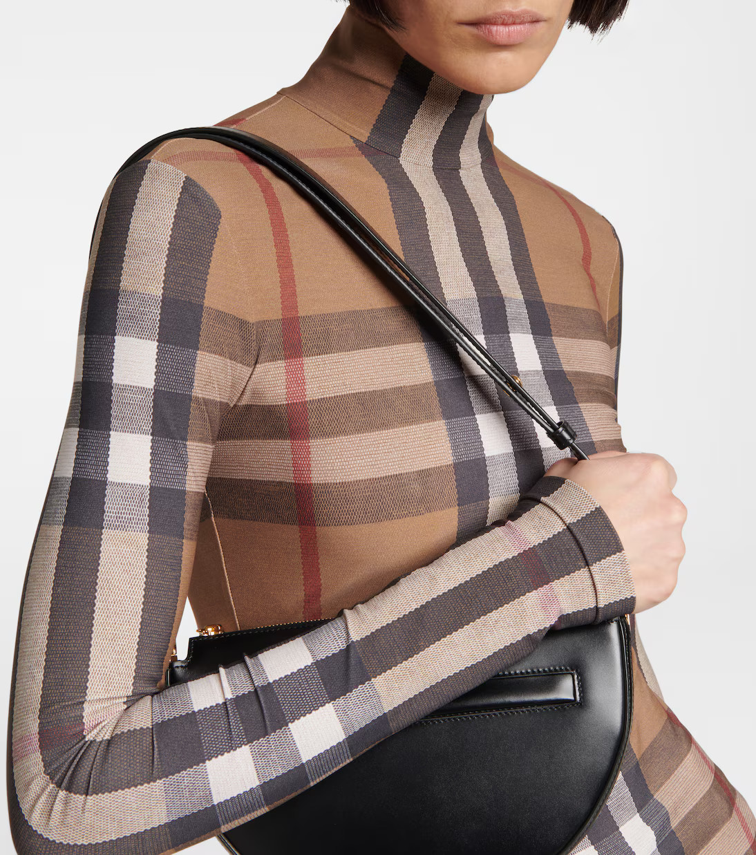 Vintage Check jersey turtleneck top | Mytheresa (US/CA)
