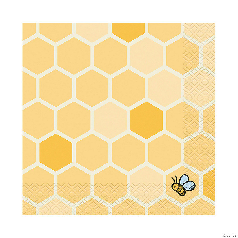 Disney’s Winnie the Pooh Honey Comb Luncheon Napkins - 16 Pc. | Oriental Trading Company