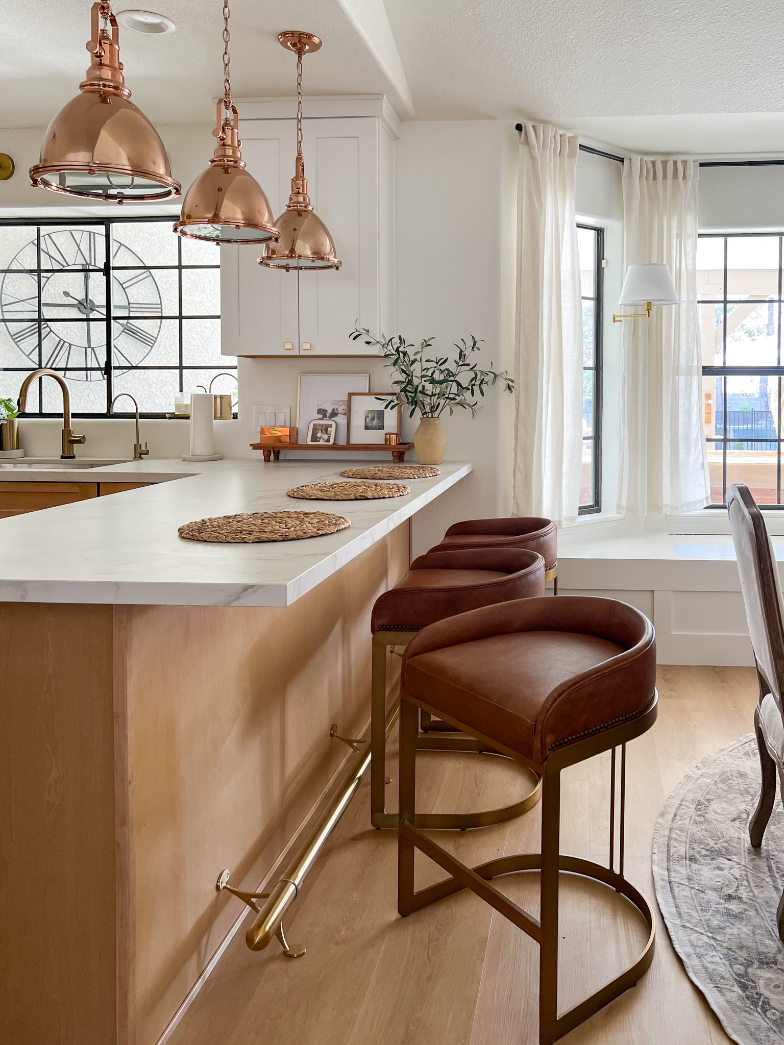Kitchen counter stools & footrail details 

#LTKhome #LTKstyletip #LTKSeasonal