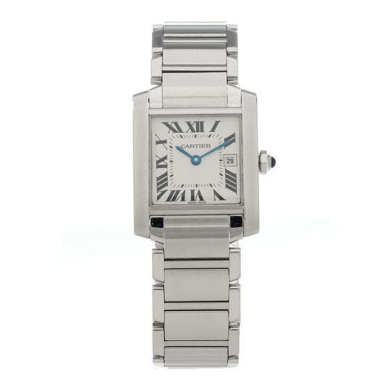 Stainless Steel 25mm Tank Francaise Quartz Watch | FASHIONPHILE (US)
