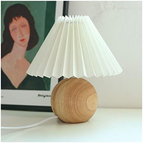 Vintage Style Pleated Table Lamp, Ins DIY Ceramic Table Lamp, Home Decor Creative Pleated Lamp with  | Amazon (US)
