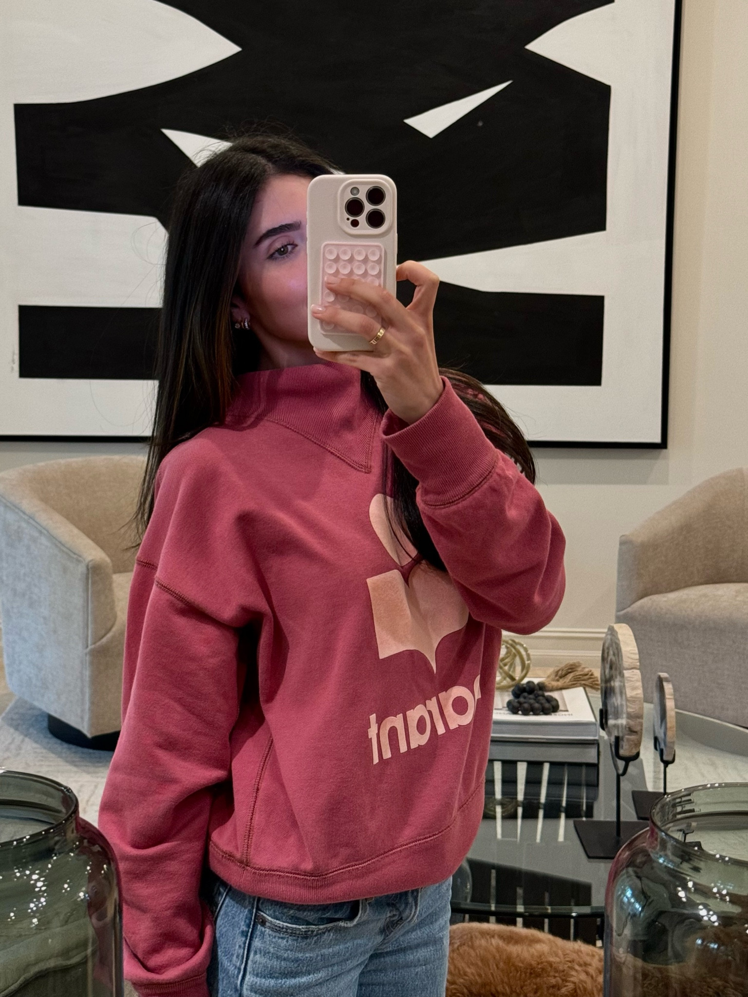 Coziest sweatshirt: Isabel Marant Etoile🩷  
linked other colors, some on sale!!
Wearing XS

#LTKBeauty #LTKStyleTip #LTKSaleAlert