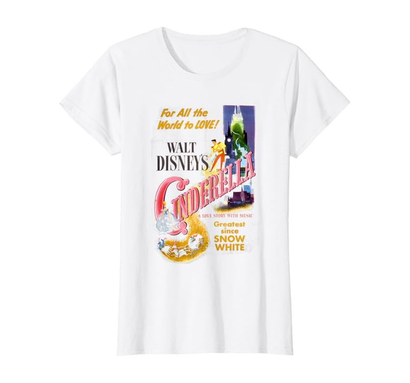 Cinderella Vintage Movie Box Art Poster T-Shirt | Amazon (US)