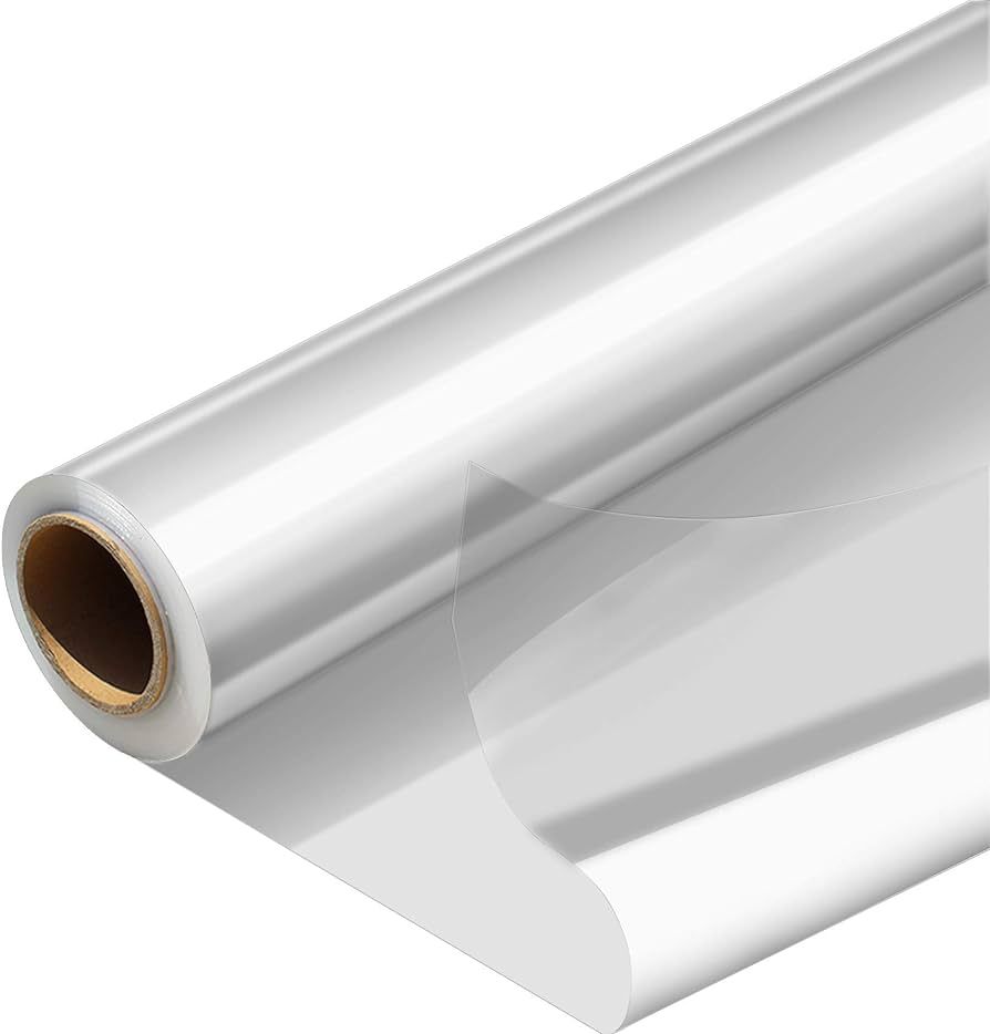 Morepack Cellophane Wrap Roll, Width16 in x 100 Ft Plastic Gift Basket Wrap,Clear Wrapping Paper | Amazon (US)