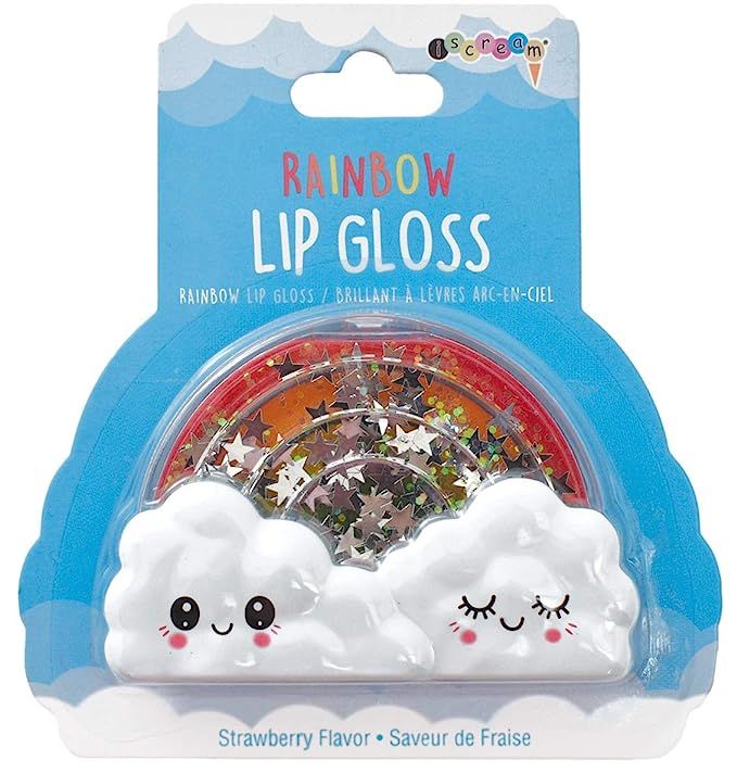 Amazon.com : iscream Happiest Rainbow Strawberry Scented Solid Lip Gloss in Glitter Case : Beauty... | Amazon (US)