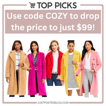 Use code COZY to pick up these coats for just $99

#LTKsalealert #LTKunder100 #LTKstyletip