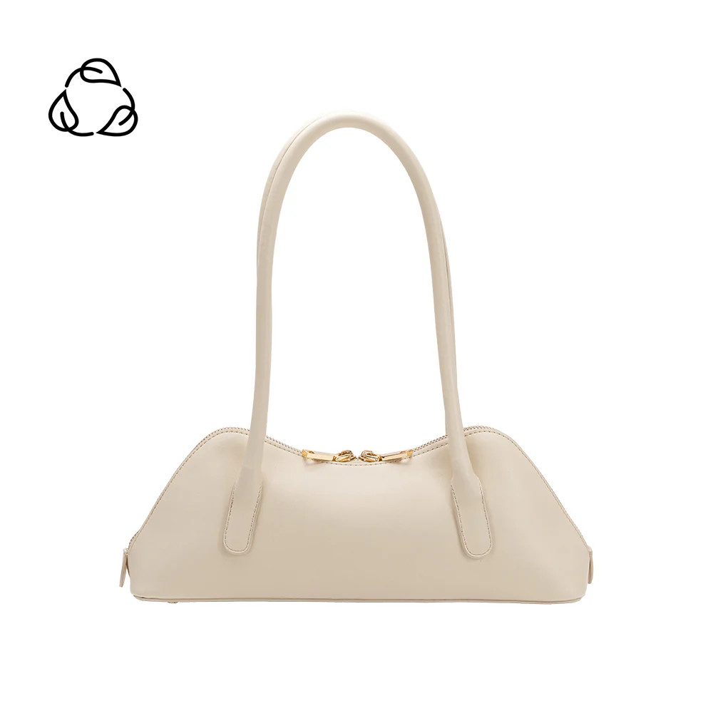 Ivory Dakota Recycled Vegan Leather Shoulder Bag | Melie Bianco | Melie Bianco