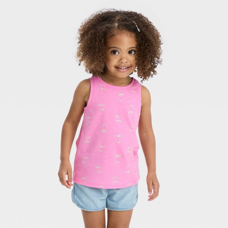 Toddler Girls' Beach Tank Top - Cat & Jack™ Pink | Target