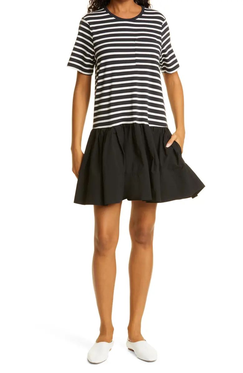 Tanya Taylor Katlyn Stripe Drop Waist Organic Cotton Dress | Nordstrom | Nordstrom