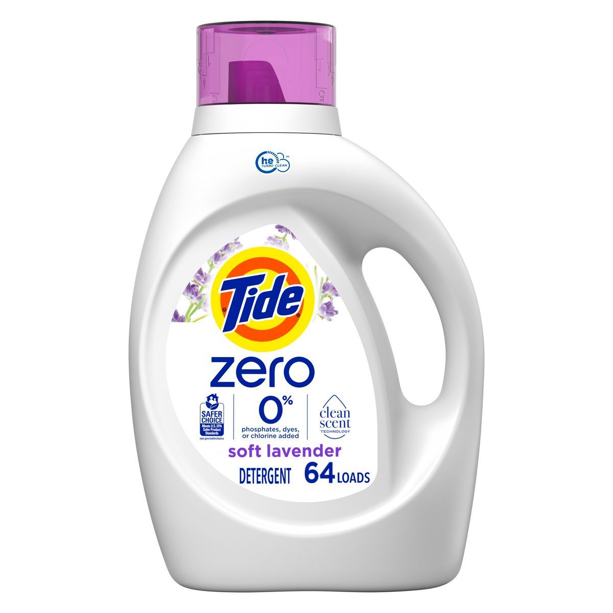 Tide Zero Soft Liquid Laundry Detergent - Lavender Scent | Target