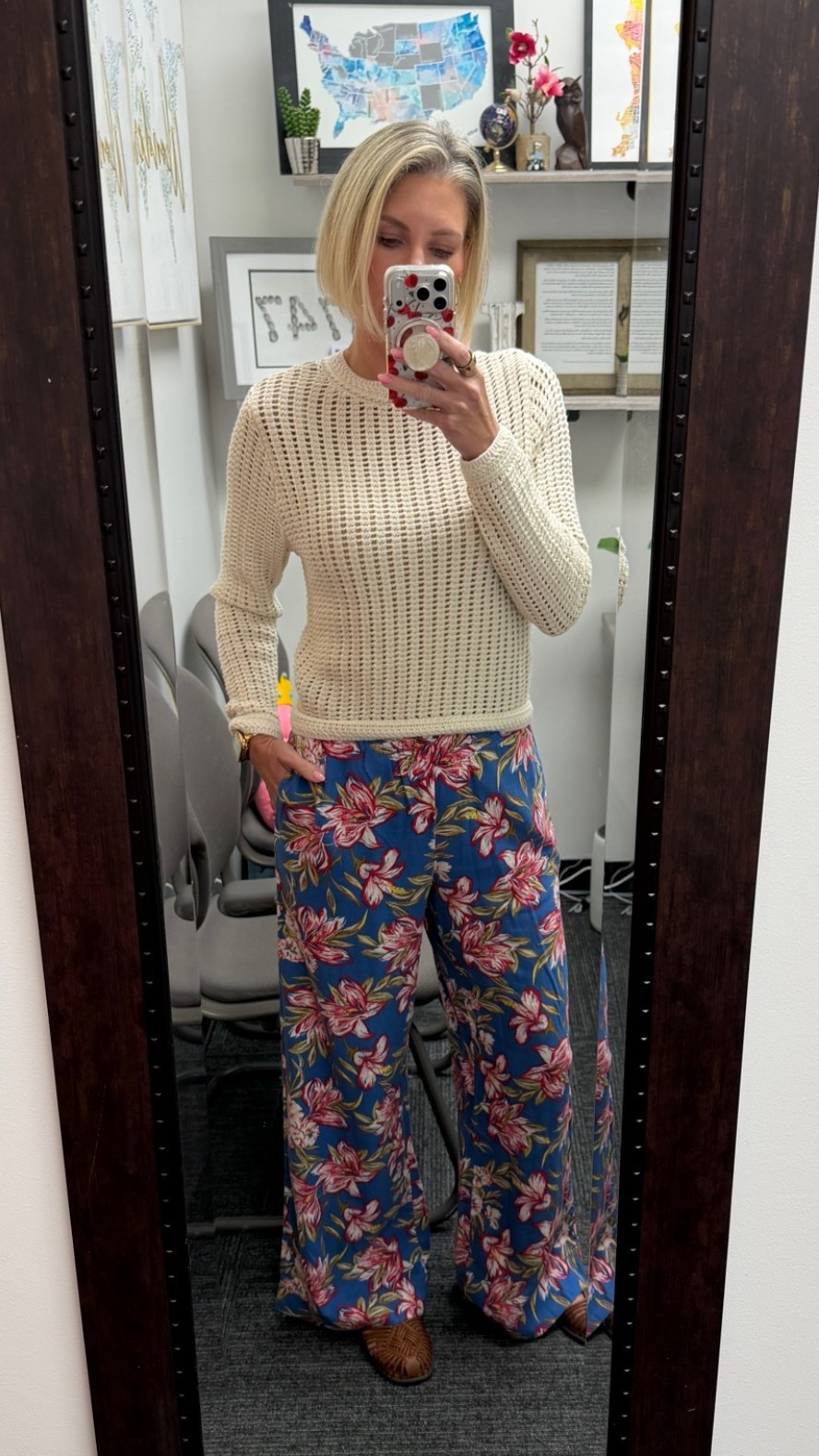 Casual workwear with vacation vibes! 

Top and Pants from Target. 

Top: XS
Pants: Small

#LTKOver40 #LTKootd #LTKSeasonal