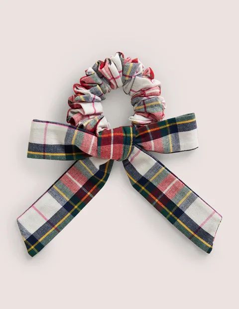 Bow Scrunchie - Multi Check | Boden (US)