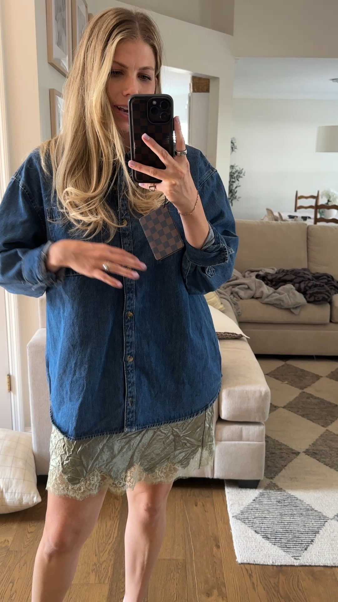 Old navy 40% off! Loveeee the quality of this denim shirt!! It’s naturally oversized so order your regular size!! 

#LTKFallSale #LTKVideo #LTKSaleAlert
