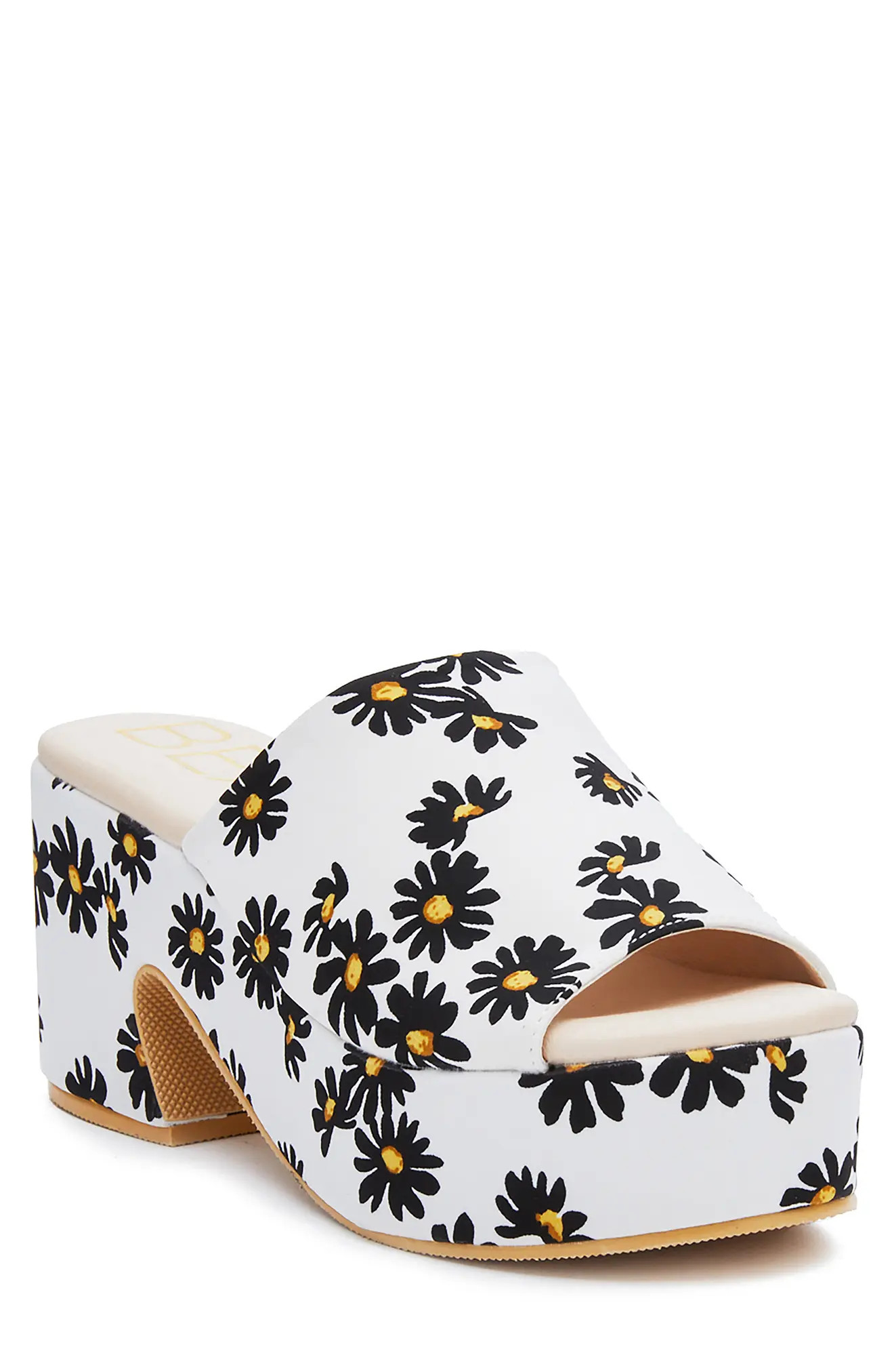 Coconuts by Matisse Terry Platform Sandal in White Daisy at Nordstrom, Size 7 | Nordstrom