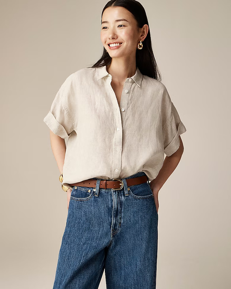Capitaine shirt in Baird McNutt Irish linen | J. Crew US