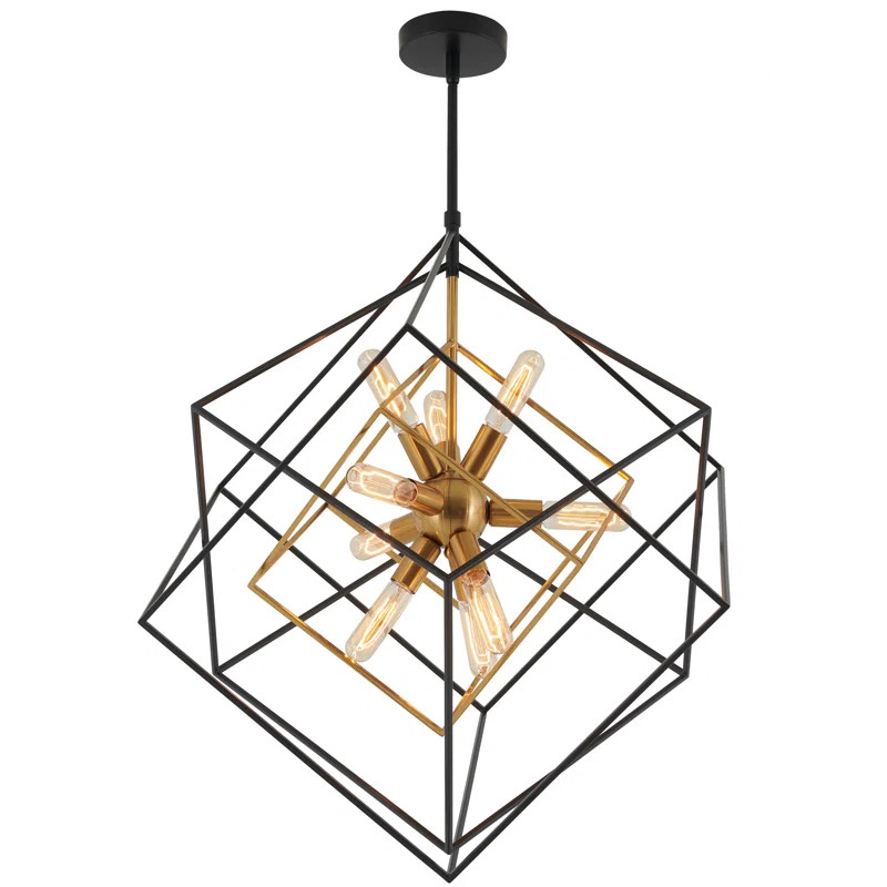 Alson 9 - Light Dimmable Geometric Chandelier | Wayfair North America