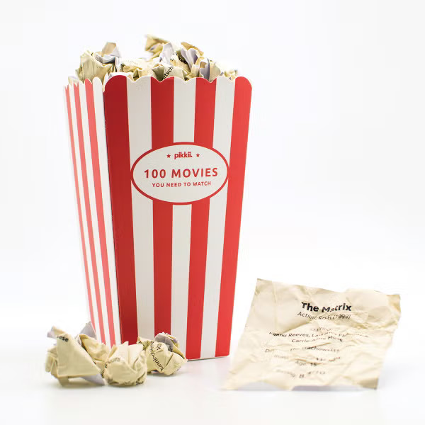 Pikkii Popcorn Bucket List: Movie | The Container Store