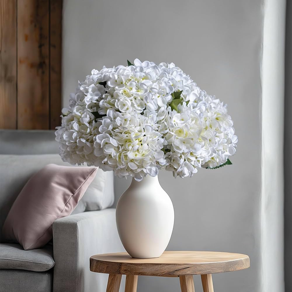 10PCS Faux Hydrangea Flower Hydrangea Artificial Flowers Hydrangea Bouquet Faux Flower Table Cent... | Amazon (US)