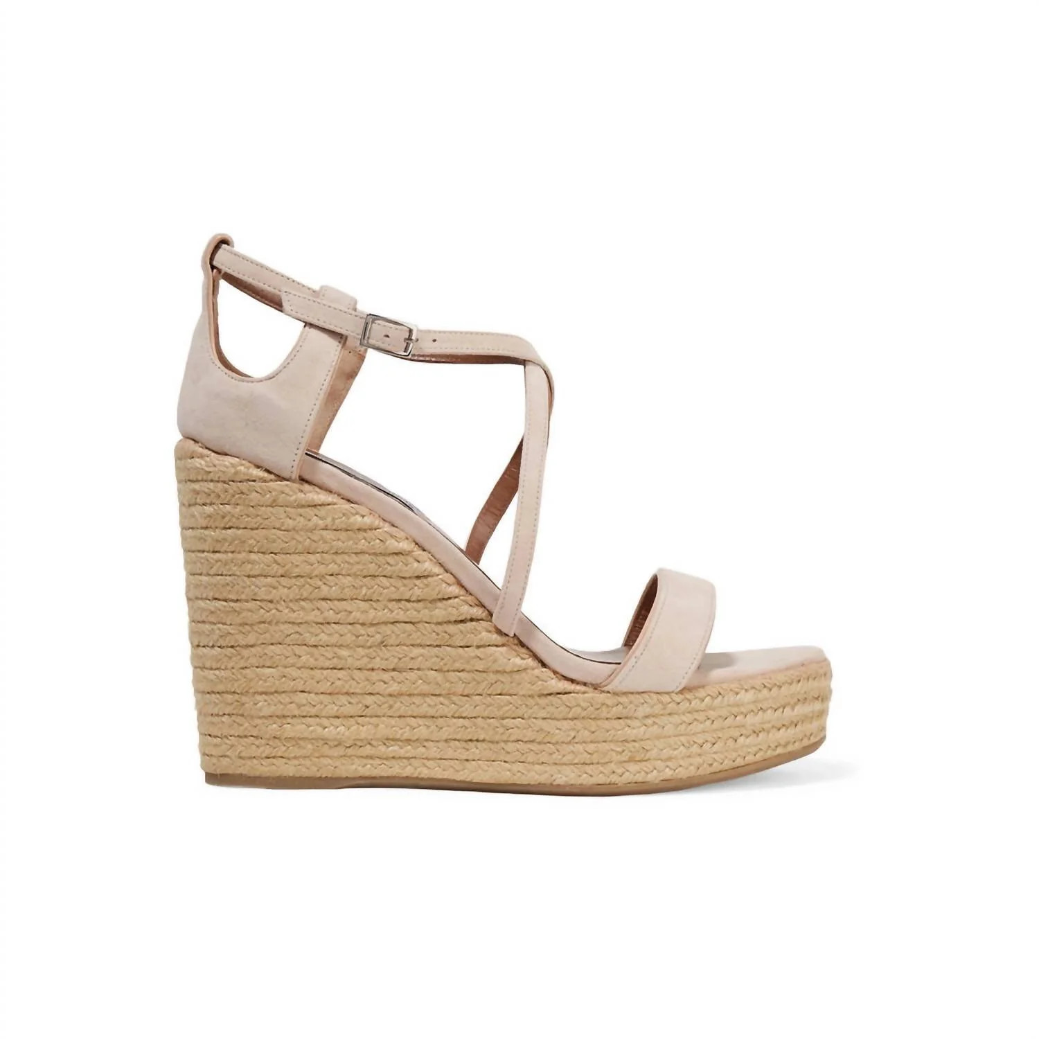 Women's Jenny Flesh Kicksuede Wedge Sandals In Pink | Shop Simon