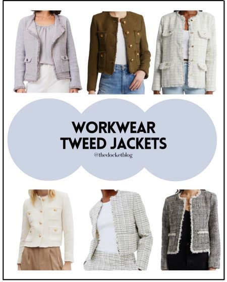Tweed jackets that are trending! Perfect piece to complete your workwear look.




Tweed jacket, workwear tweed jacket, office tweed jackett

#LTKStyleTip