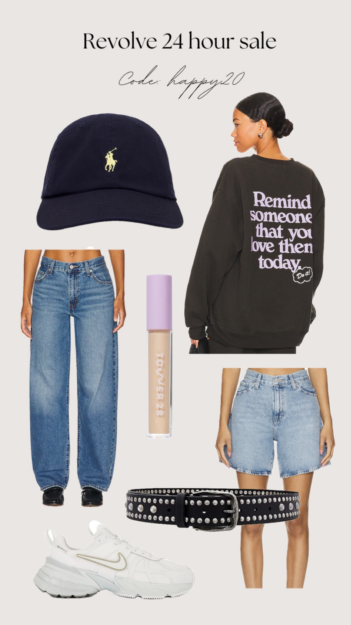 My picks for the revolve 24h sale!! Ft my favorite jeans of all time, new cap and my everyday sneakers 👟 

#LTKShoeCrush #LTKSpringSale #LTKSaleAlert